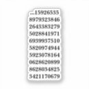 Search for irrational numbers stickers Funny