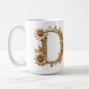 Search for alphabet letter d mugs Gold