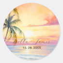 Search for sunset beach wedding stickers Coastal