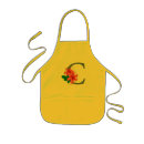 Search for kids monogrammed aprons Typography