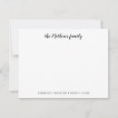 Search for family note cards Typography