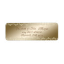 Search for gold lace return address labels Chic