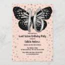 Search for pink butterfly sweet 16 invitations Modern