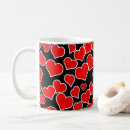 Search for heart background mugs Red hearts