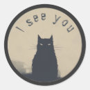 Search for cat silhouette stickers Kitten