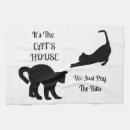 Search for funny wedding tea towels Cat