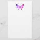 Search for butterflies stationery paper Pink