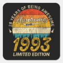 Search for made in 1993 stickers Birthday