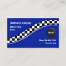 Search for checkered flag business cards Mechanic