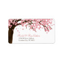 Search for cherry blossom return address labels weddings Oriental
