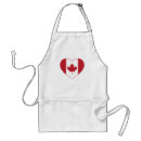 Search for flag of canada aprons Red