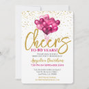 Search for cheers to 80 years invitations Celebration