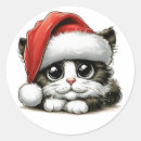 Search for winter kitten stickers Festive