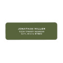 Search for olive green return address labels Simple