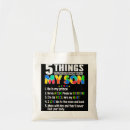 Search for autism awareness tote bags Dad