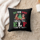Search for elf cushions Santa