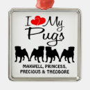 Search for pug holiday christmas tree decorations Dogs
