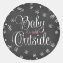 Search for pink chalkboard baby shower stickers Modern