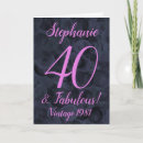 Search for 40 fabulous pink birthday cards Happy 40th birthday