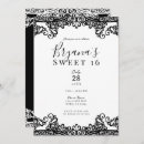 Search for black and white ball invitations Vintage