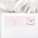 Search for pink horse return address labels Baby shower