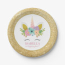 Search for cute unicorn Gold glitter