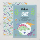 Search for jungle 1st birthday invitations Dinosaur