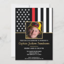 Search for crossed flags invitations First responder