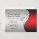 Search for black red silver invitations Flowers