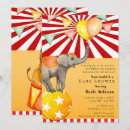 Search for circus balls invitations Red