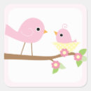 Search for nesting birds stickers Baby shower