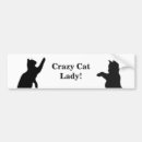 Search for crazy cat lady bumper stickers Cats