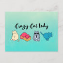 Search for crazy lady postcards Kittens