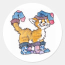 Search for cat with yarn stickers Cartoon