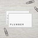 Search for plumber business cards Simple