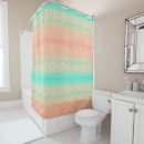 Search for peach coral shower curtains Geometric