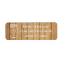 Search for wood heart return address labels Wooden