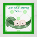 Search for two peas in a pod baby shower invitations Triplets