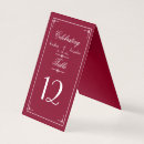 Search for burgundy table cards Typography