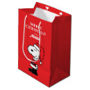 Search for snoopy gift bags Santa