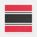 Search for red and black napkins Party