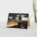 Search for sunset with lighthouse cards Nautical