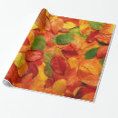 Search for fall leaves gift wrap Colourful