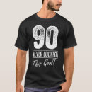 Search for never looked so good tshirts 90th