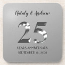 Search for 25th anniversary coasters Party