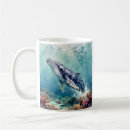 Search for sea life art mugs Whale