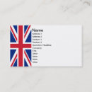 Search for union jack business cards England
