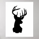 Search for black and white deer art Monochrome