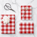 Search for red and white plaid wrapping paper Buffalo