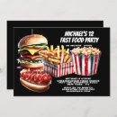 Search for fast food invitations Hot dog